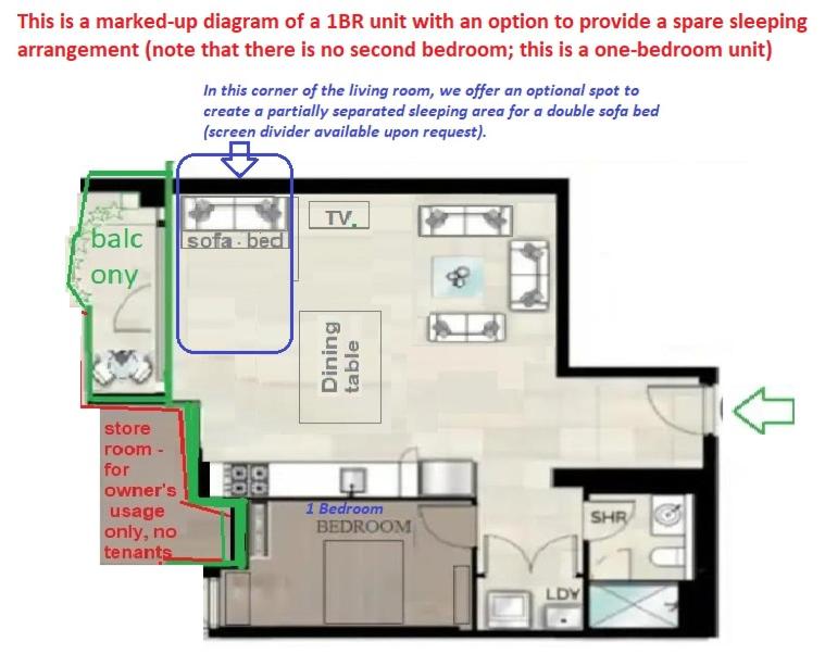 Image 4 of Amazing 1 Bedroom Apt with Large living & extra sleeping space -up to 5 ppl Plus Gym Jacuzzi Spa Pool Sauna and Garden with BBQ